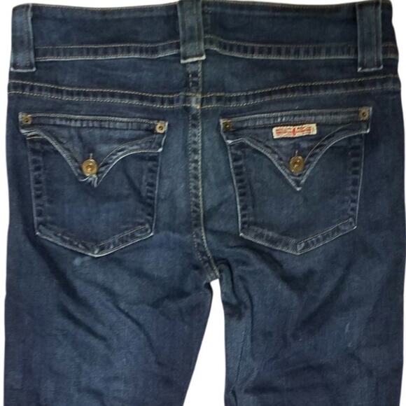 Hudson Womens Size 29 Denim Dark Wash Jeans Low Rise Bootcut Flap Pocket Y2K - Picture 4 of 8